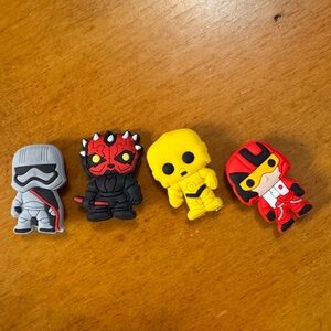 Crocs Jibbitz Storm Trooper, Darth Maul, C3PO, Poe Dameron